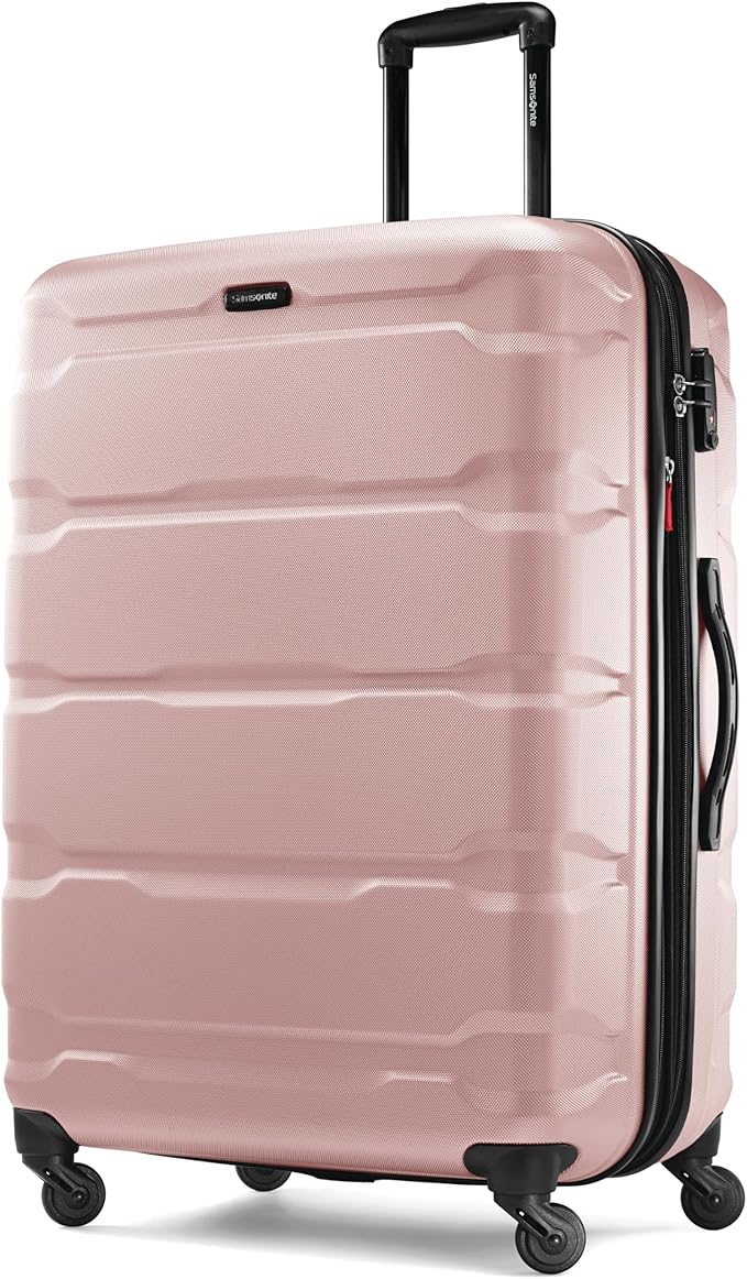 Samsonite Omni PC Luggage, Checked-Large 28-Inch, Pink