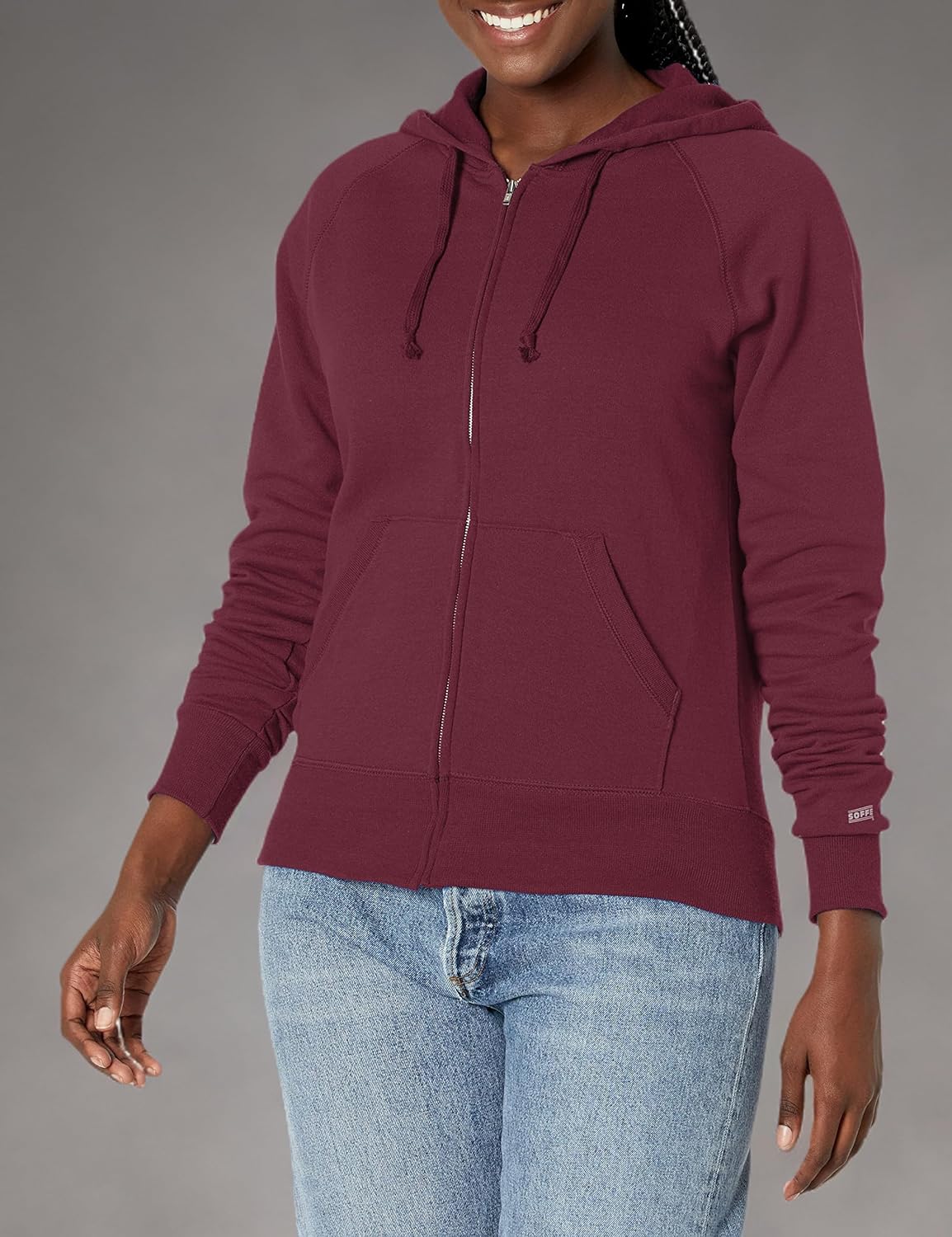 MJ Soffe Juniors Rugby Fleece Zip Hoodie - Image 3