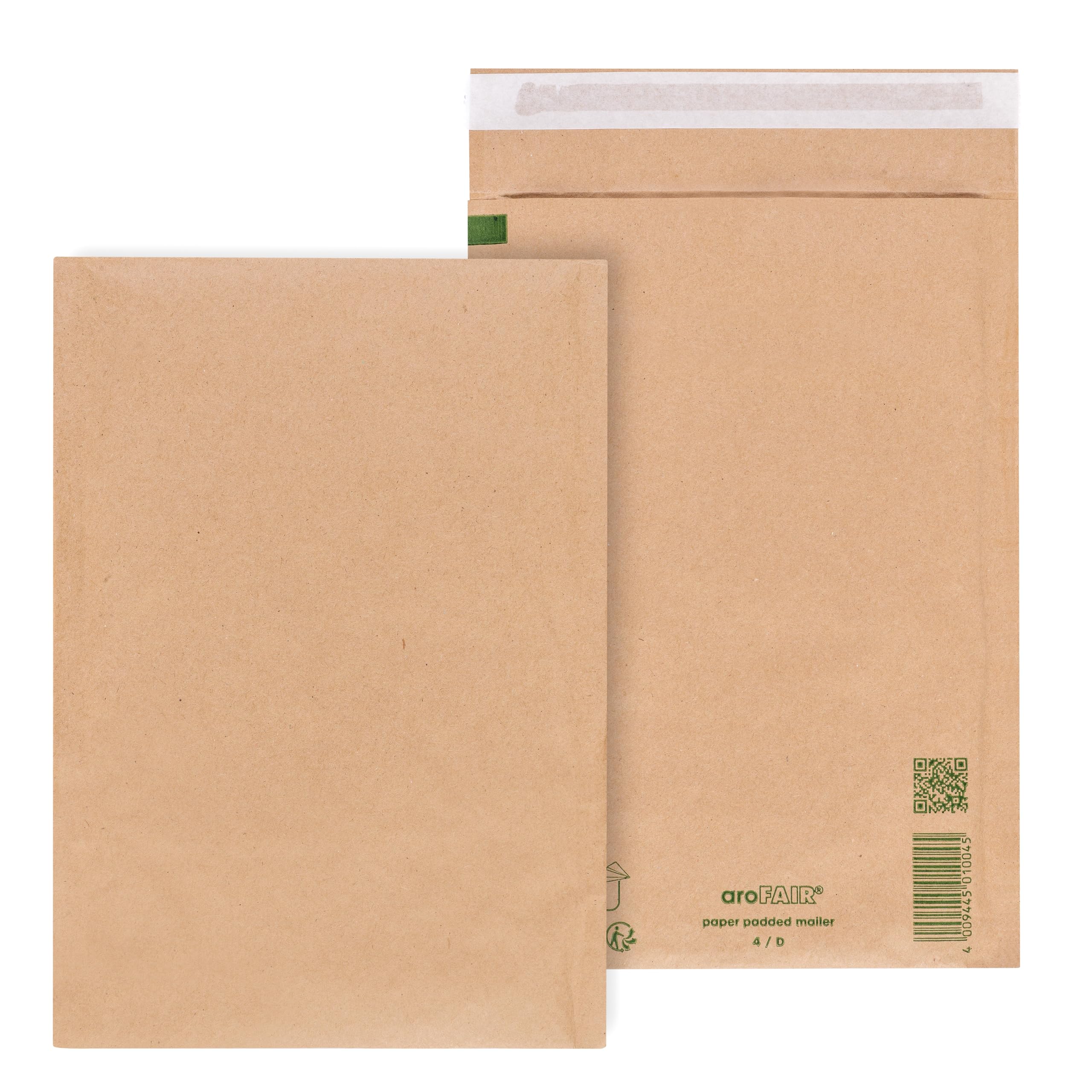ÖKI Buste imbottite in carta 170 x 270 mm (dimensioni interne) – Buste imbottite in carta riciclata, certificate FSC, senza plastica, autoadesive, per A5 e formato A4, marrone, 100 pezzi