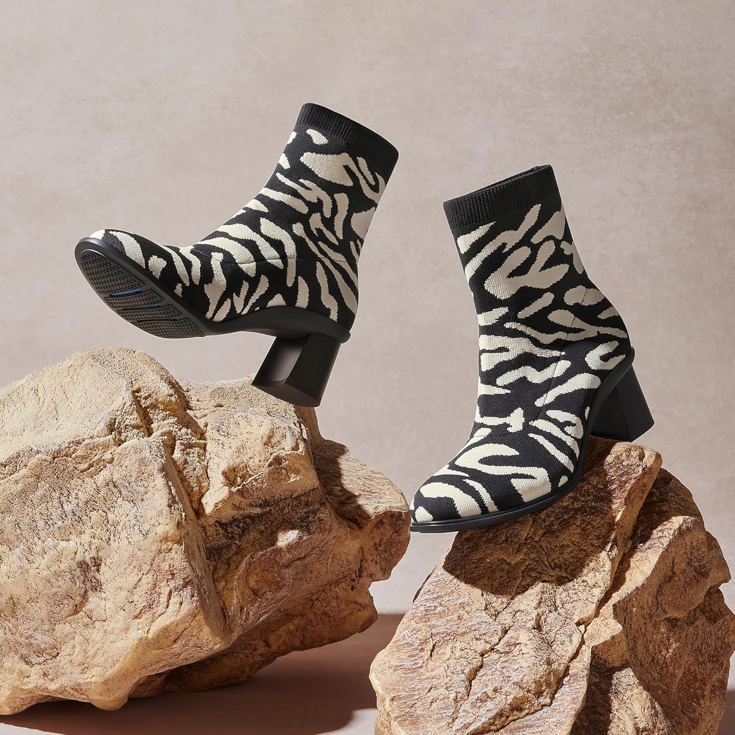 VIVAIA Amanda Women's Ankle Boots, Almond Toe Block Heel Booties, Comfortable Water Repellent Walking Boots for Fall Winter Daily Outfit