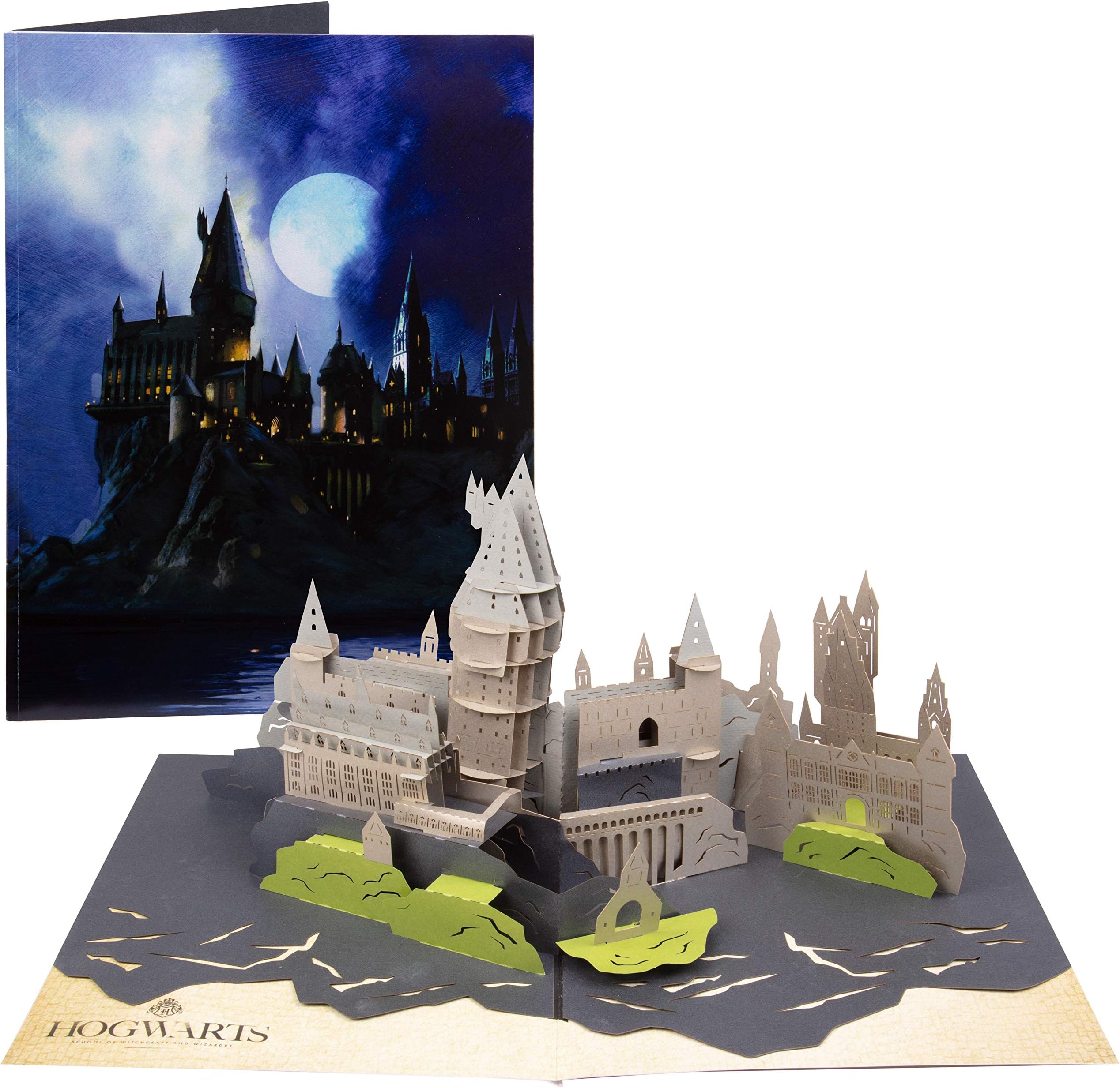 Harry Potter Hogwarts Castle Pop-Up Card - Deluxe Handcrafted Pop Up Card - All Occasions, Blank Inside - 5 x 7