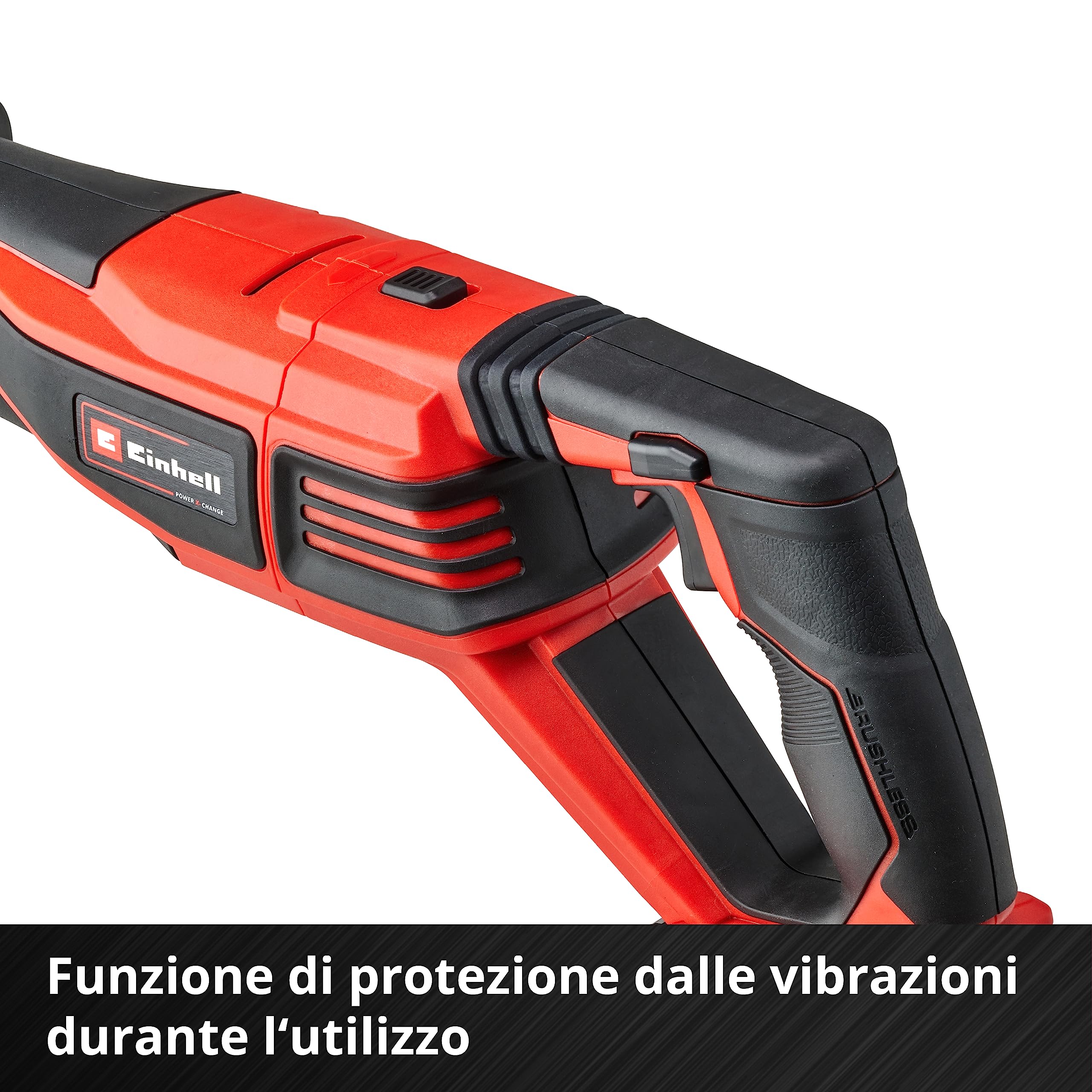 Einhell Professional sega universale a batteria TP-AP 18/28 Li BL-Solo PXC (18V, 950W, Brushless, altezza di sollevamento 28mm, 2.500 min-1, profondità 20cm (legno), maniglia girevole, senza batteria)