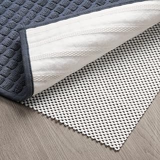 TJWODO Non Slip Area Rug Pads Non Skid Rug Gripper 2x3 Feet Extra Thick Pad Anti-Slip Carpet Rug Mats for Hardwood Surface Floors, Keep Rugs Safe and in Place (2 x 3 Ft)