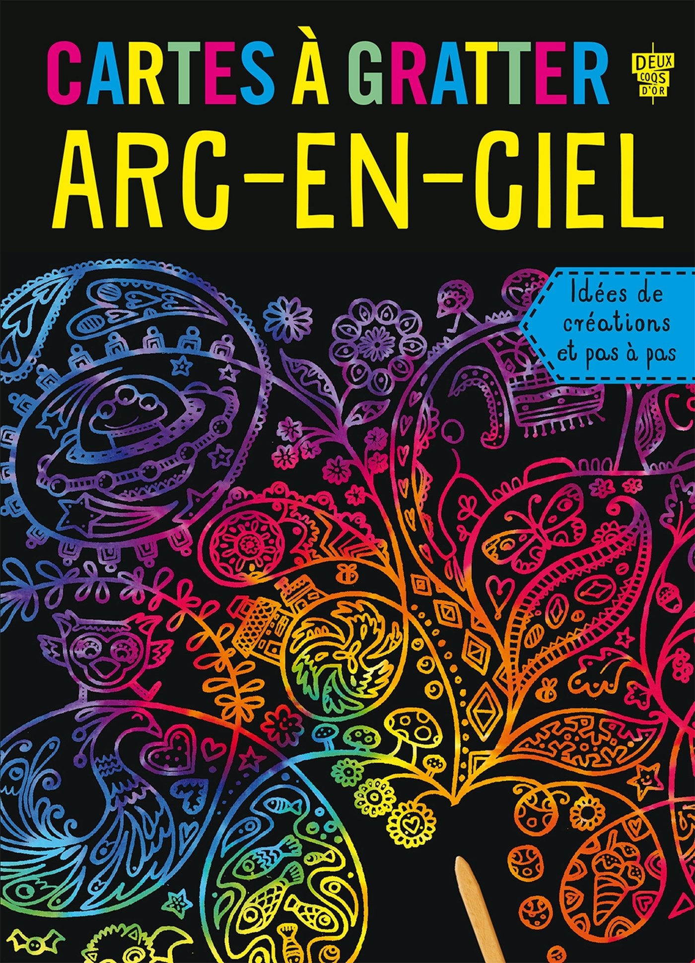 Cartes à gratter - arc-​en-​ciel