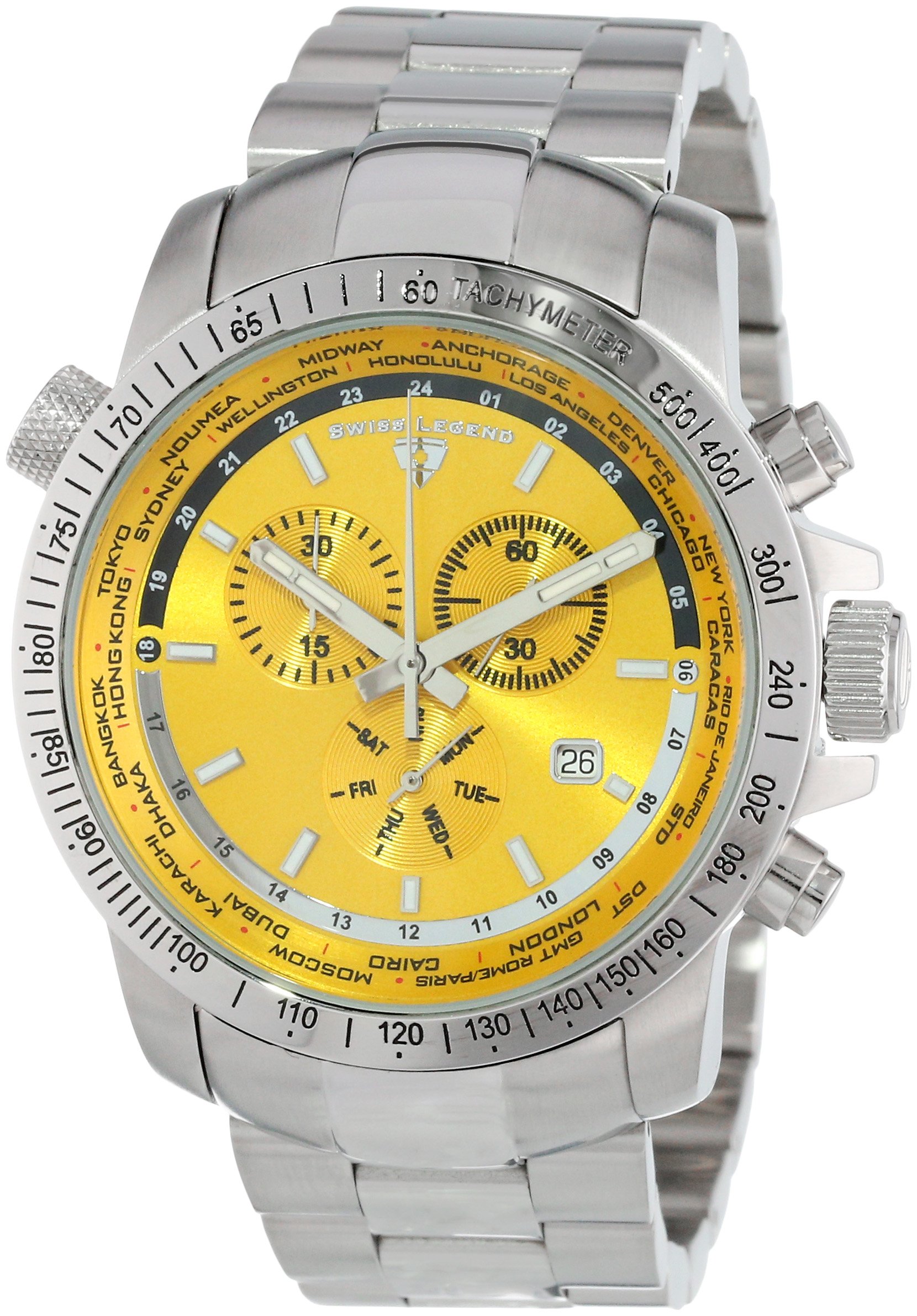 Swiss Legend Men's 10013-77 World Timer 