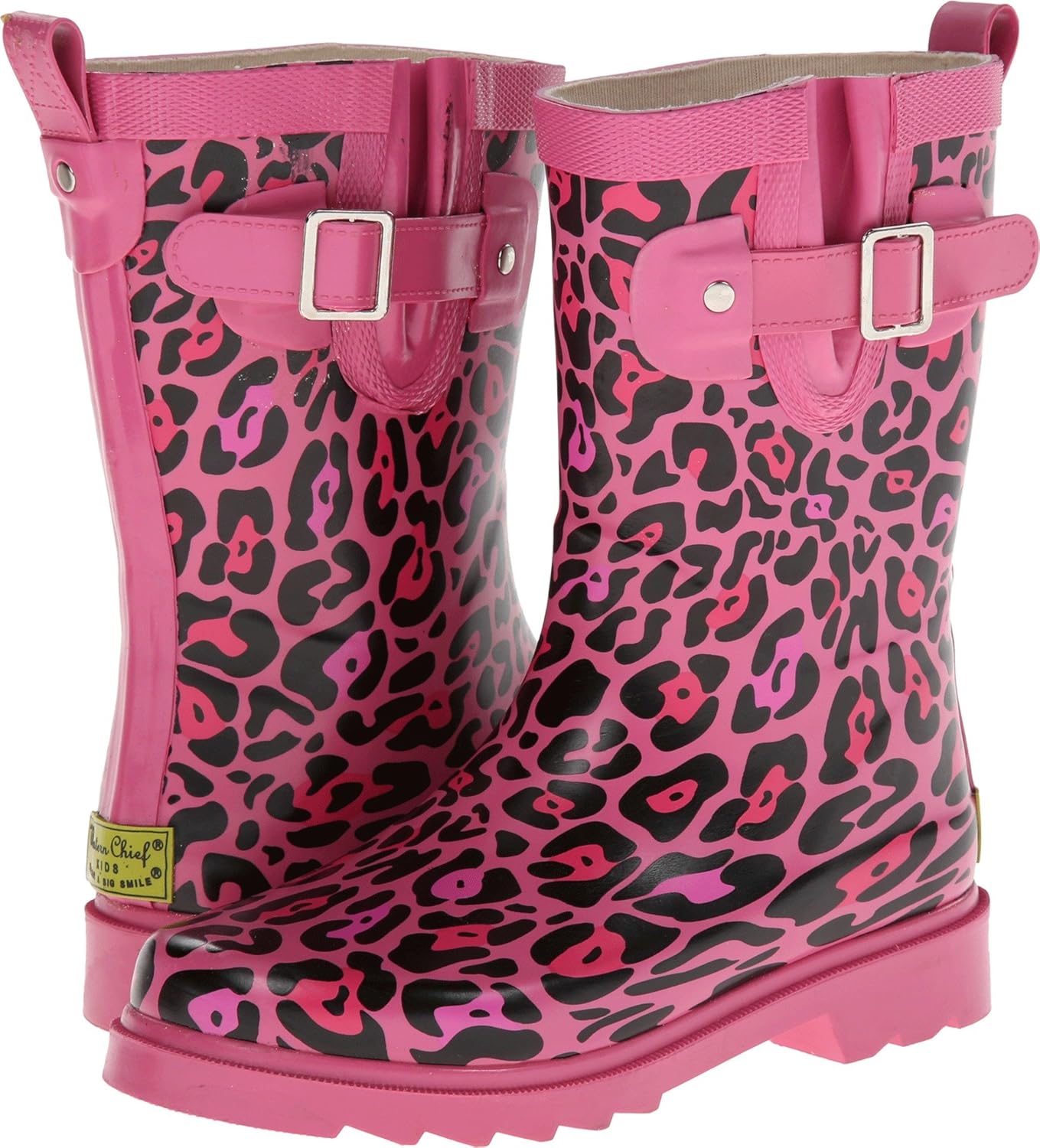 Western Chief Sparkle Leopard Buckle Rain Boot (Little Kid/Big Kid/Toddler)