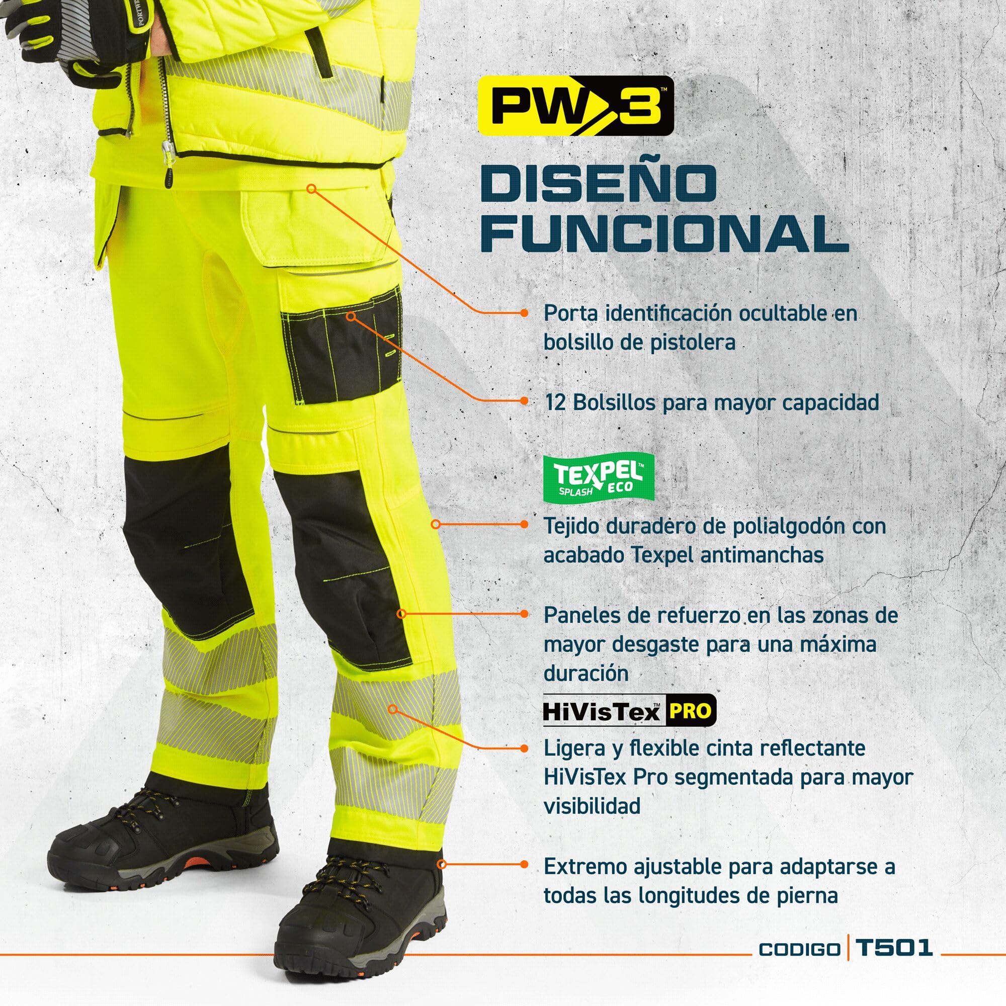 Portwest T501 Multifuncional Unisex Adulto (Pack de 1)