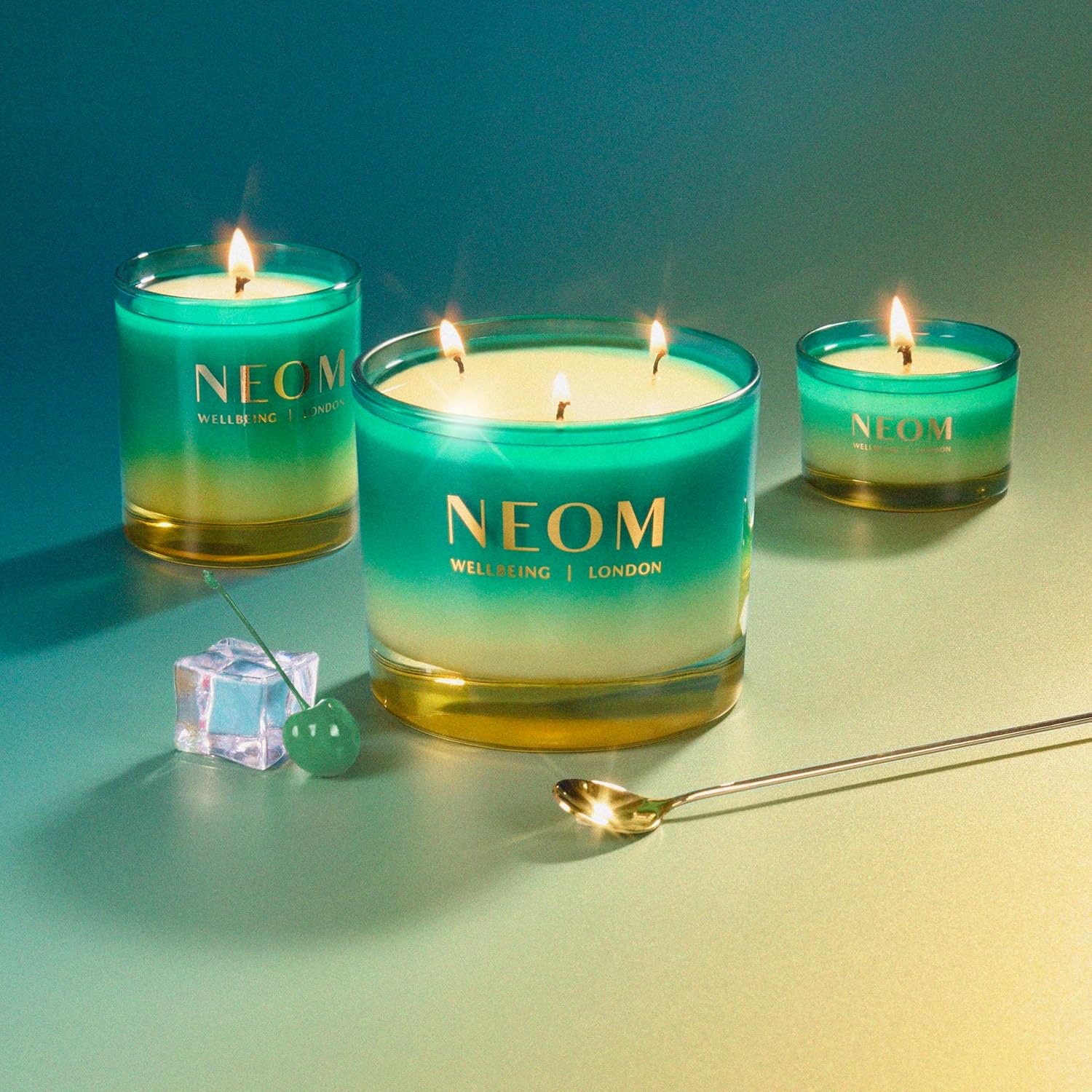 NEOM Perfect Peace Travel Size Candle | Myrrh, Fir & Lime Peel I Pure Essential Oils I 100% Naturally derived Wax I Hand Finished I Relieve Tension - Image 5