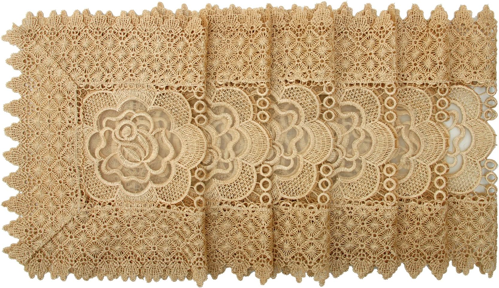 Simhomsen Gold Placemats Rectangle 12 × 18 Inch Set of 6