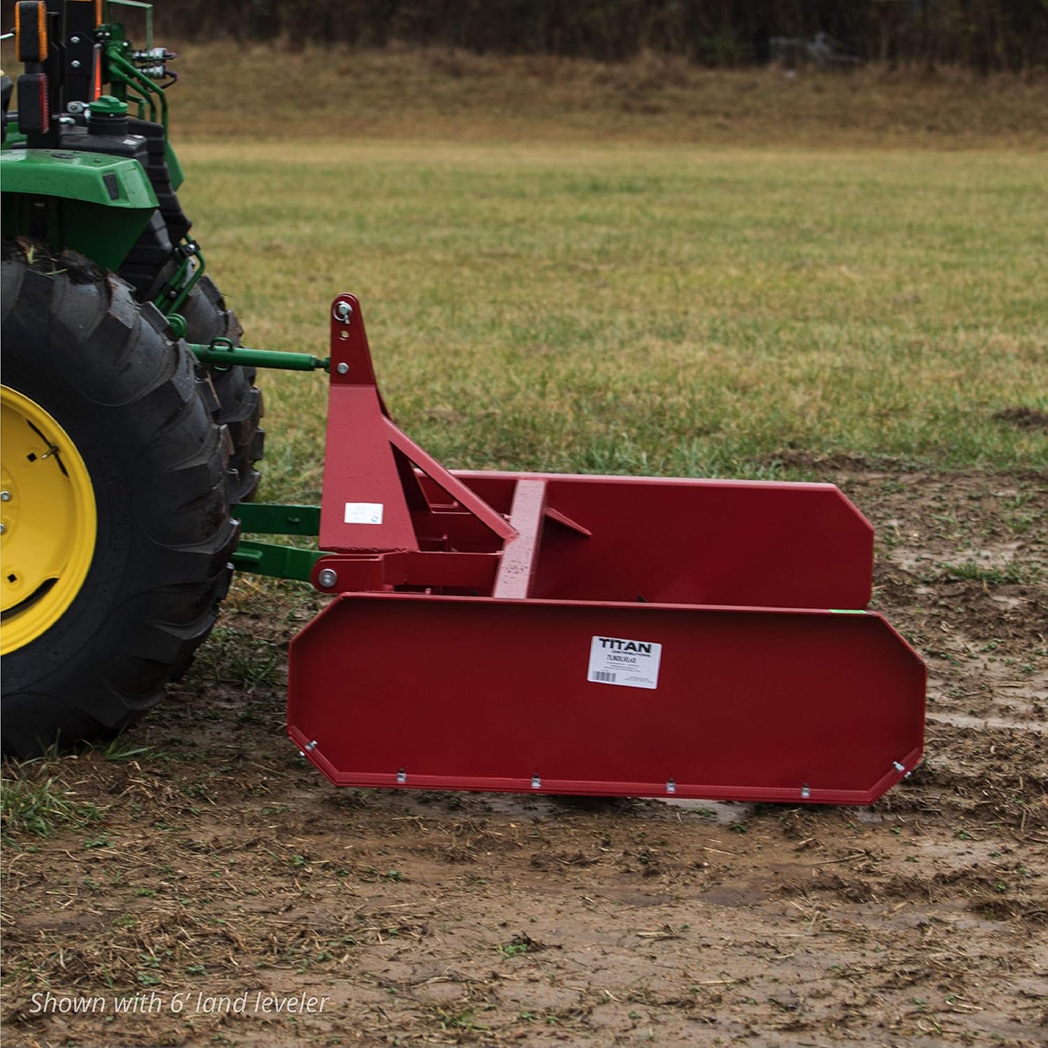 Titan Attachments 8 FT Land Leveler and Grader for 3 Point Tractor Fits Cat 1 and Cat 2 : Patio, Lawn & Garden