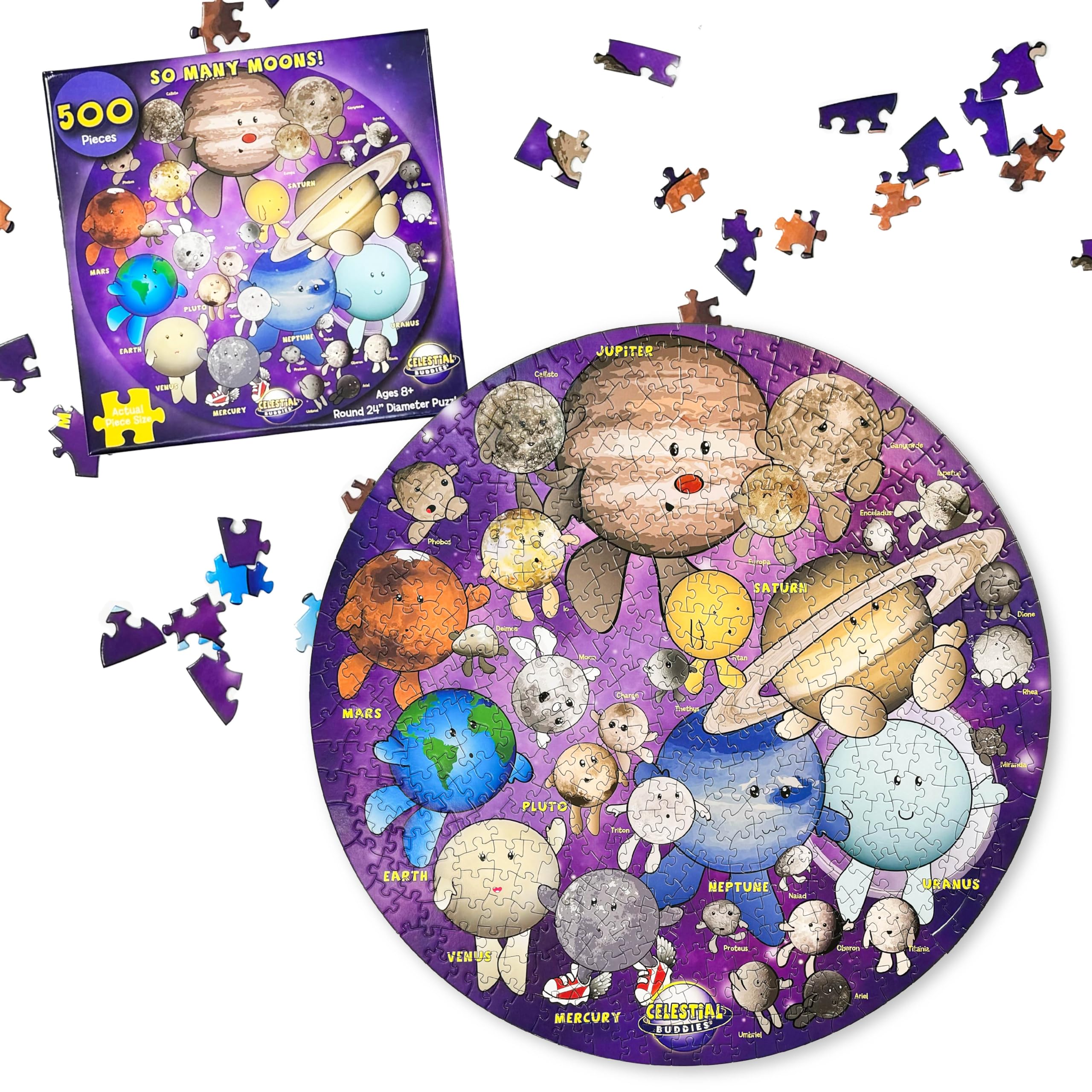 その他 moon Amazon.com: Celestial Buddies So Many Moons! 500 Piece Jigsaw