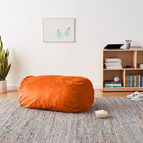 Miniatura 75 de Chill Sack Silla de puf, tumbona de 6 pies, microgamuza azul marino - solo funda Microsuede,Microsuede - Negro - Solo funda,Microsuede - Camel -