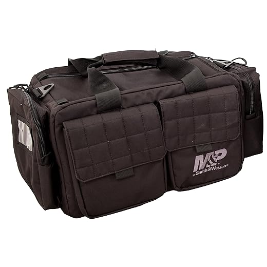 SMITH & WESSON S&W and M&P Tactical Range Bags with Weather Resistant Material for Shooting, Range, Storage and Transport