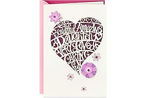 Hallmark Birthday Card for Daughter (Heart Cutout)