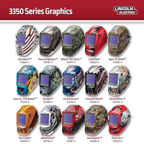 Miniatura 6 de Lincoln Electric K3034-4 VIKING 3350 - Casco de soldadura con oscurecimiento automático y tecnología de lente 4C color negro