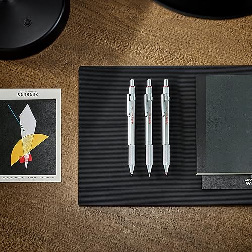 Miniatura 3 de Rotring 600 bolígrafos multicolor 3 en 1 y lápiz mecánico, cambia entre 2 puntas de punta fina (tinta negra y roja) y 1 punta de lápiz mecánico