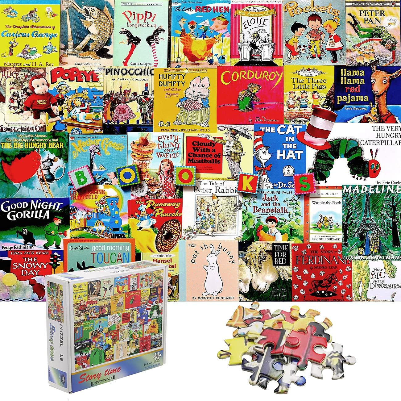 1000 Pieces Puzzle for Adults - Story Time - Decompression Intellectual Development Puzzle Game(Book Puzzle,27''*19'',Large)