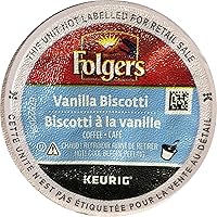 Vista 1 de Folgers Café con sabor a vainilla Biscotti, cápsulas K-Cup para cafeteras Keurig, 24
