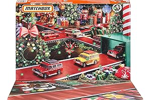 Toddler Boy Advent Calendar Filled With Matchbox Cars, Trucks, Buses, And Accessories