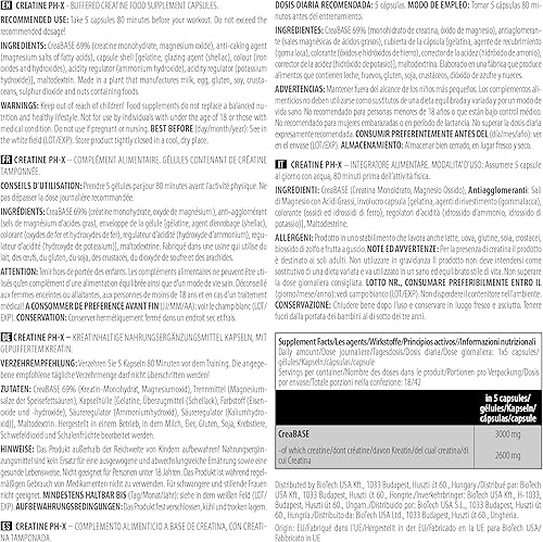 Miniatura 4 de Creatina PH-X - 210 Cápsulas - Biotech