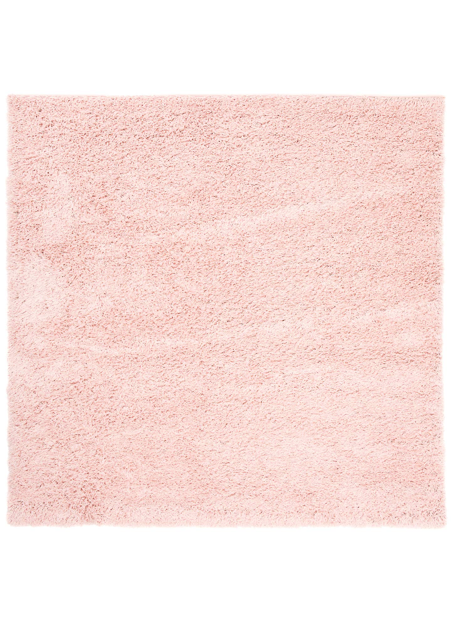 TAPISO Essence Carré Tapis Shaggy Poils Longs Moderne Rose Uni Tapis Salon Chambre Adulte Enfant Descente de Lit Moelleux Super Soft Epais Oeko-TEX 200 x 200 cm