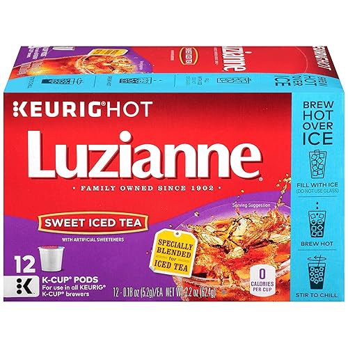 Miniatura 2 de Luzianne Té helado dulce, cápsulas K-Cup de una sola porción, 12 unidades
