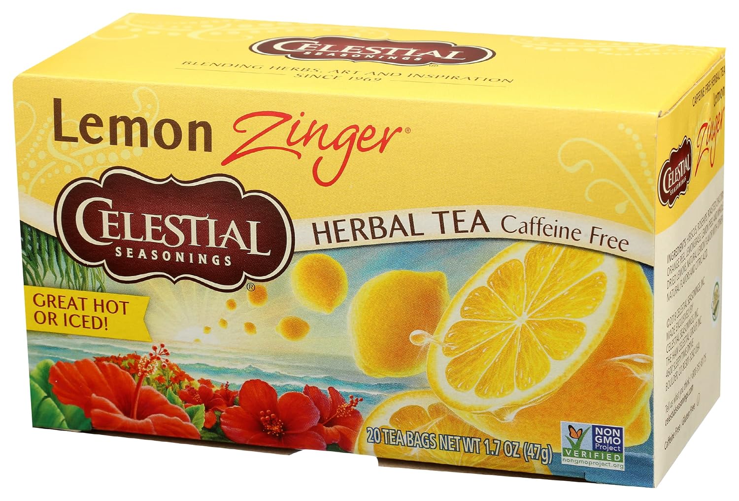 Celestial Seasonings Lemon Zinger Tea, 20 ct