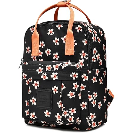 black polka dot backpack