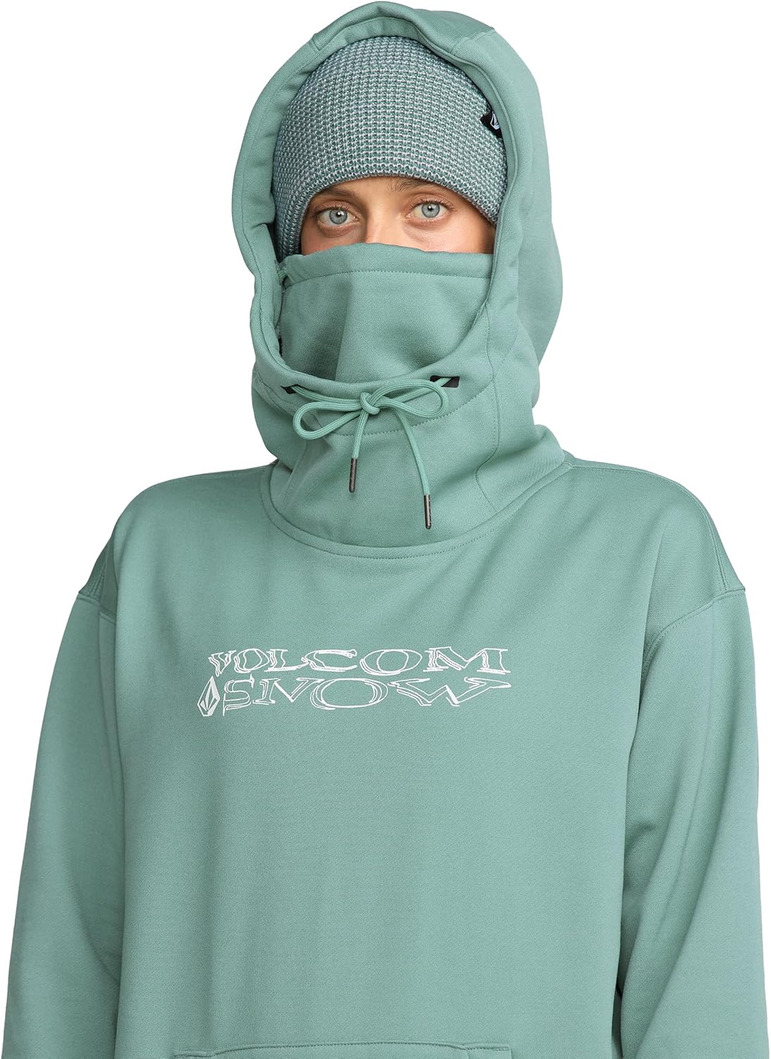 Volcom womens Hydro Fleece Riding Hoodie – Water-repellent Sweatshirt With Storm Hood & Thumbholes - Image 2