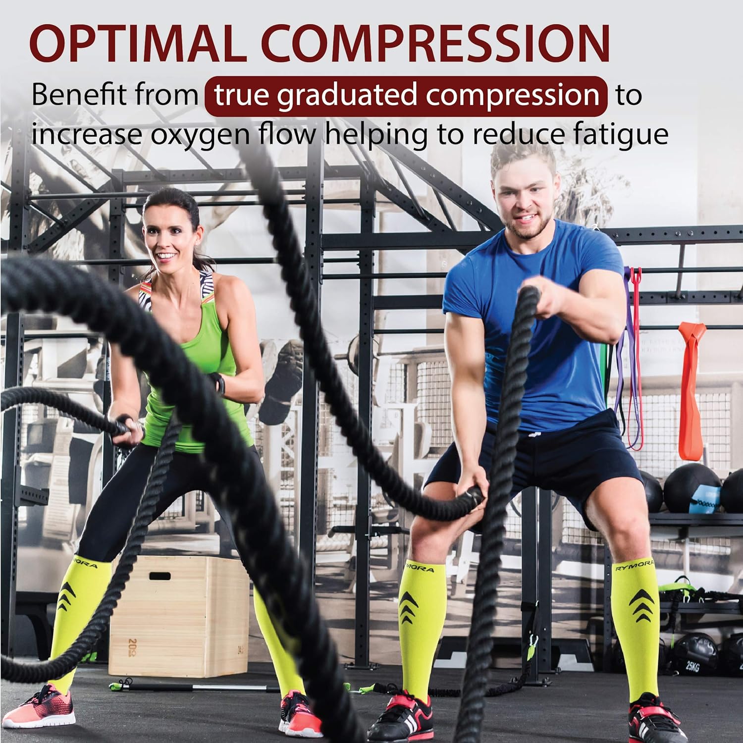 Compression Socks for Men and Women (Graduated Compression, Seamless Toe Seams) - Image 4