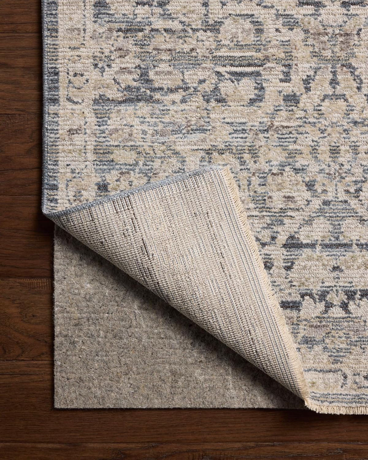 Loloi Milena Collection MLE-02 Denim/Natural 7'-10" x 10' Area Rug