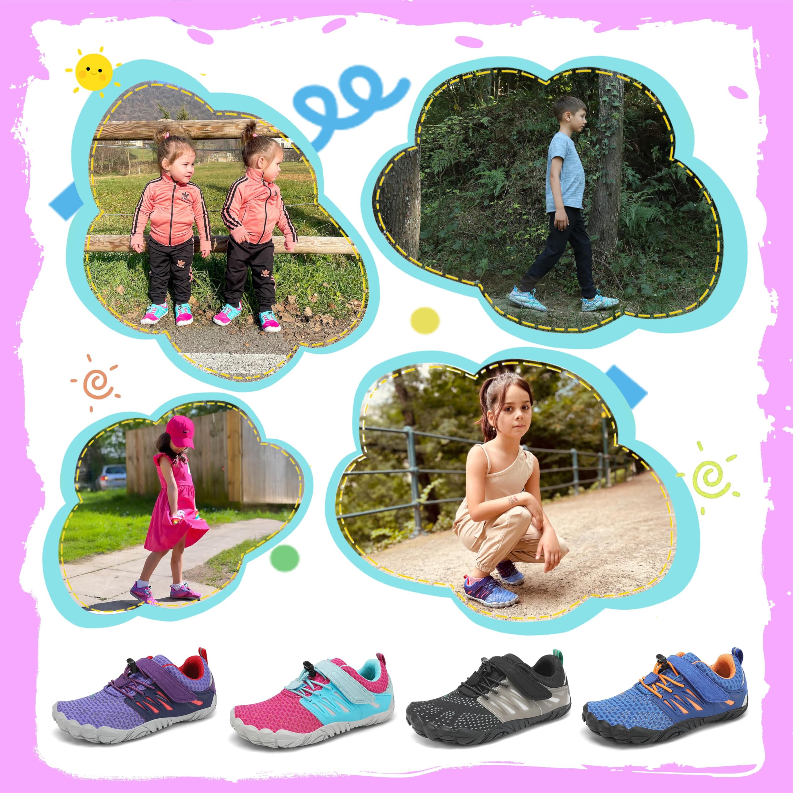 SAGUARO Niños Niña Zapatos de Agua Antideslizante Escarpines Secado Rápido 24-36 EU — view 7