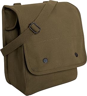 Rothco Canvas Map Case Shoulder Bag – Rugged Crossbody EDC Utility Storage