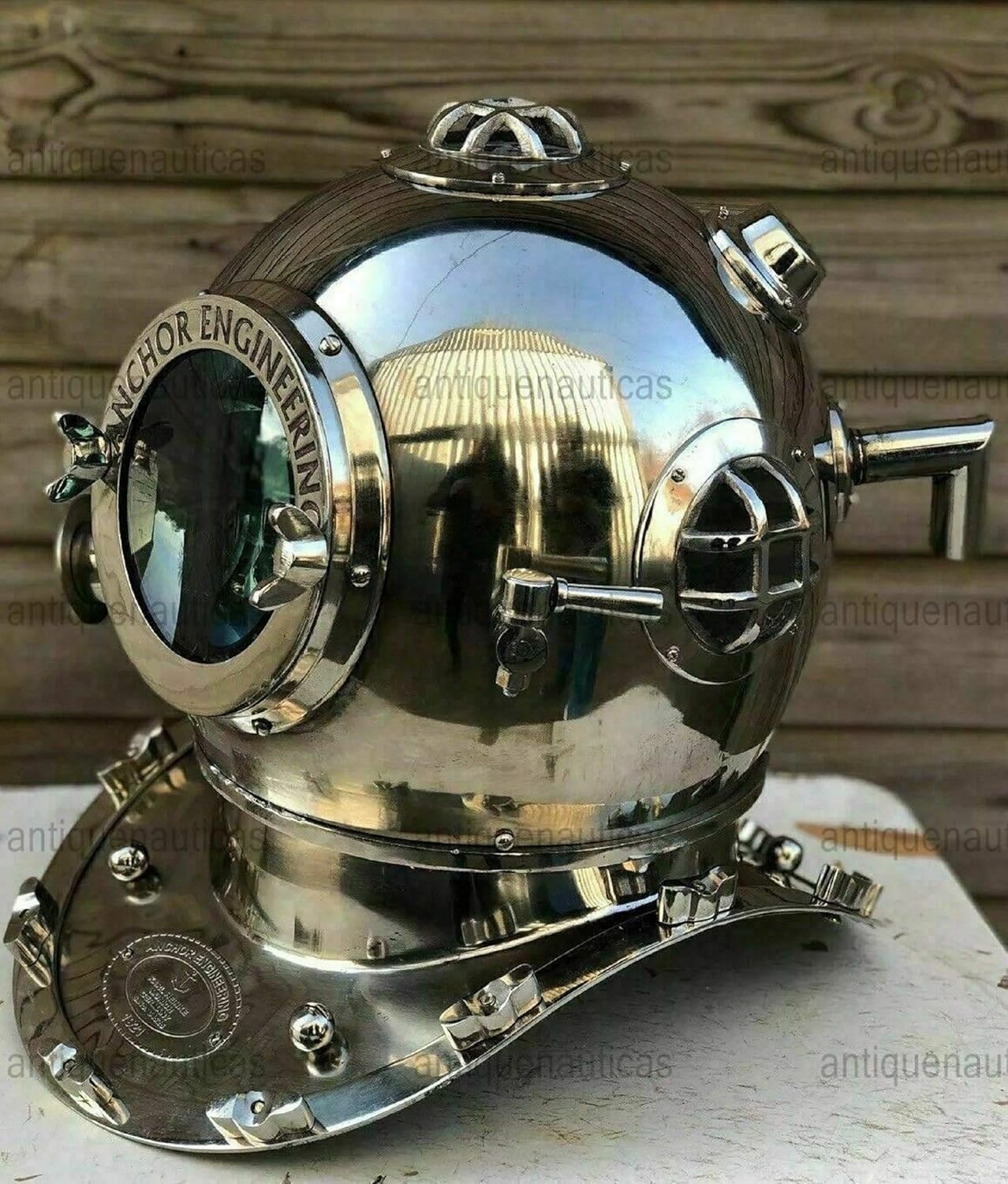Diving Divers Helmet Deep Sea Anchor Engineering 1921 Nautical Collectible 18''