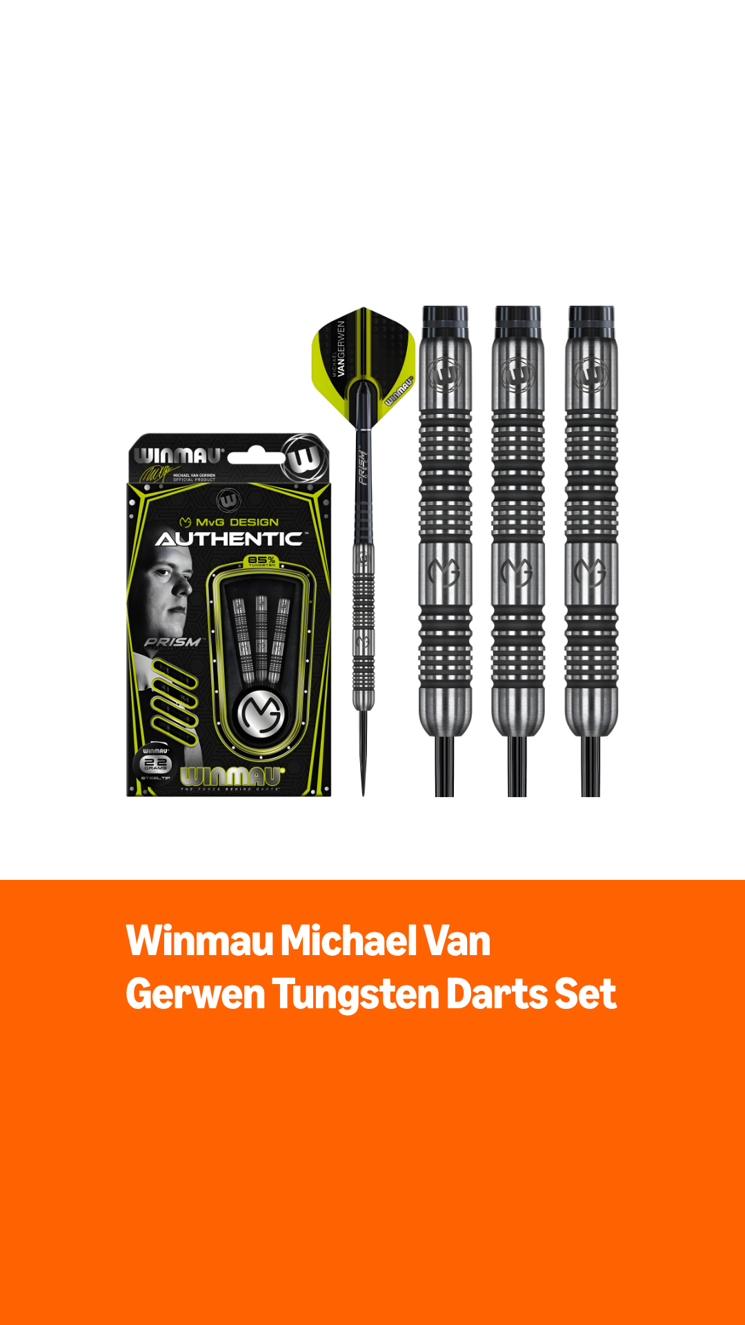 Winmau Michael Van Gerwen MvG Authentic Tungsten Steeltip Darts