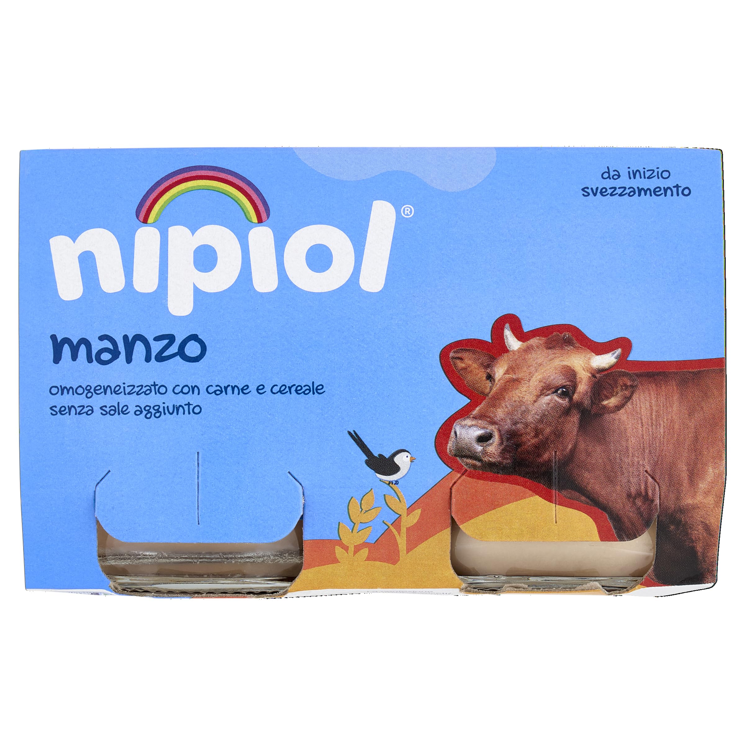 Nipiol Omogeneizzato Manzo - 2x120 g, 12 Confezioni