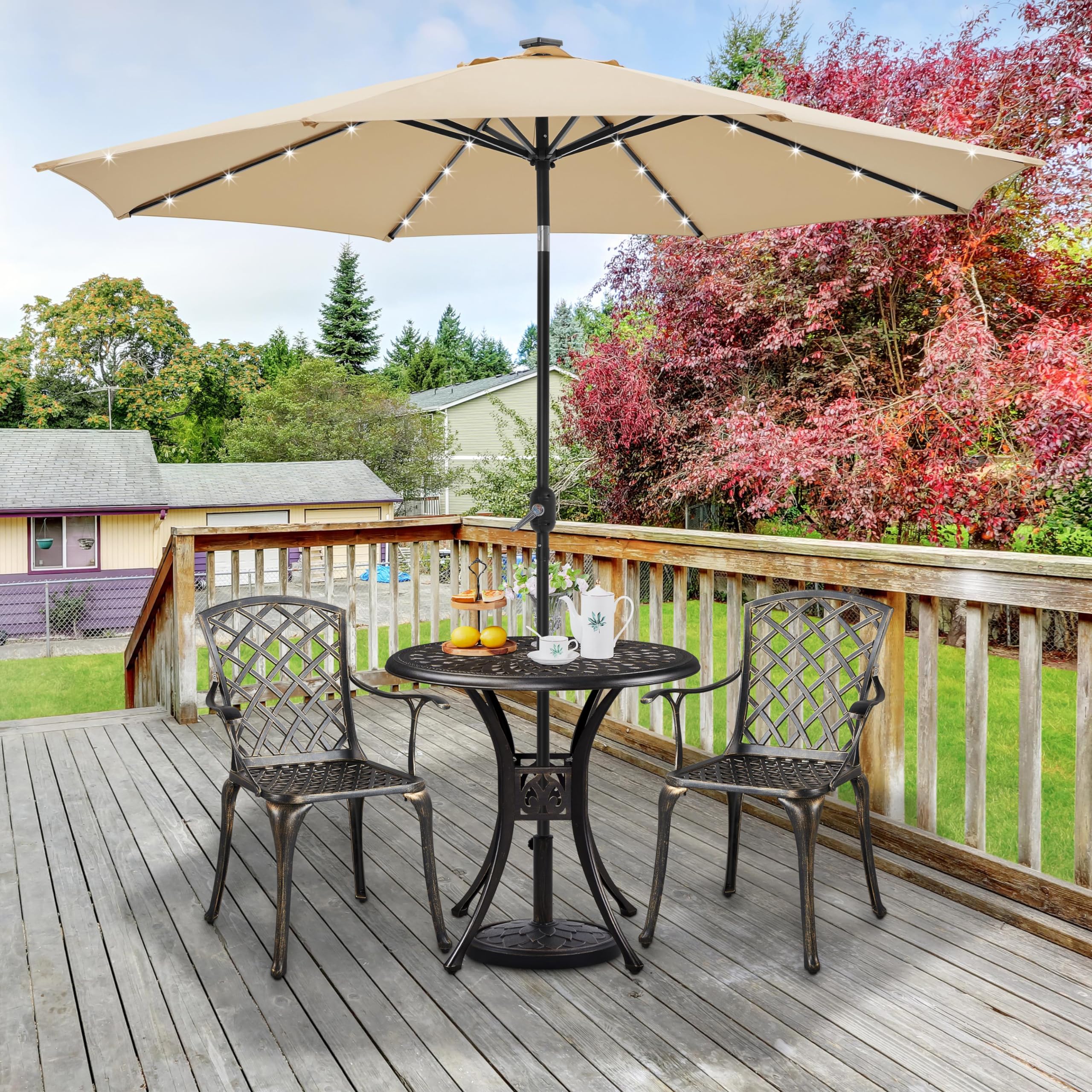 Set Outdoor Bistro Set With Umbrella Hole Outdoor Bistro Table