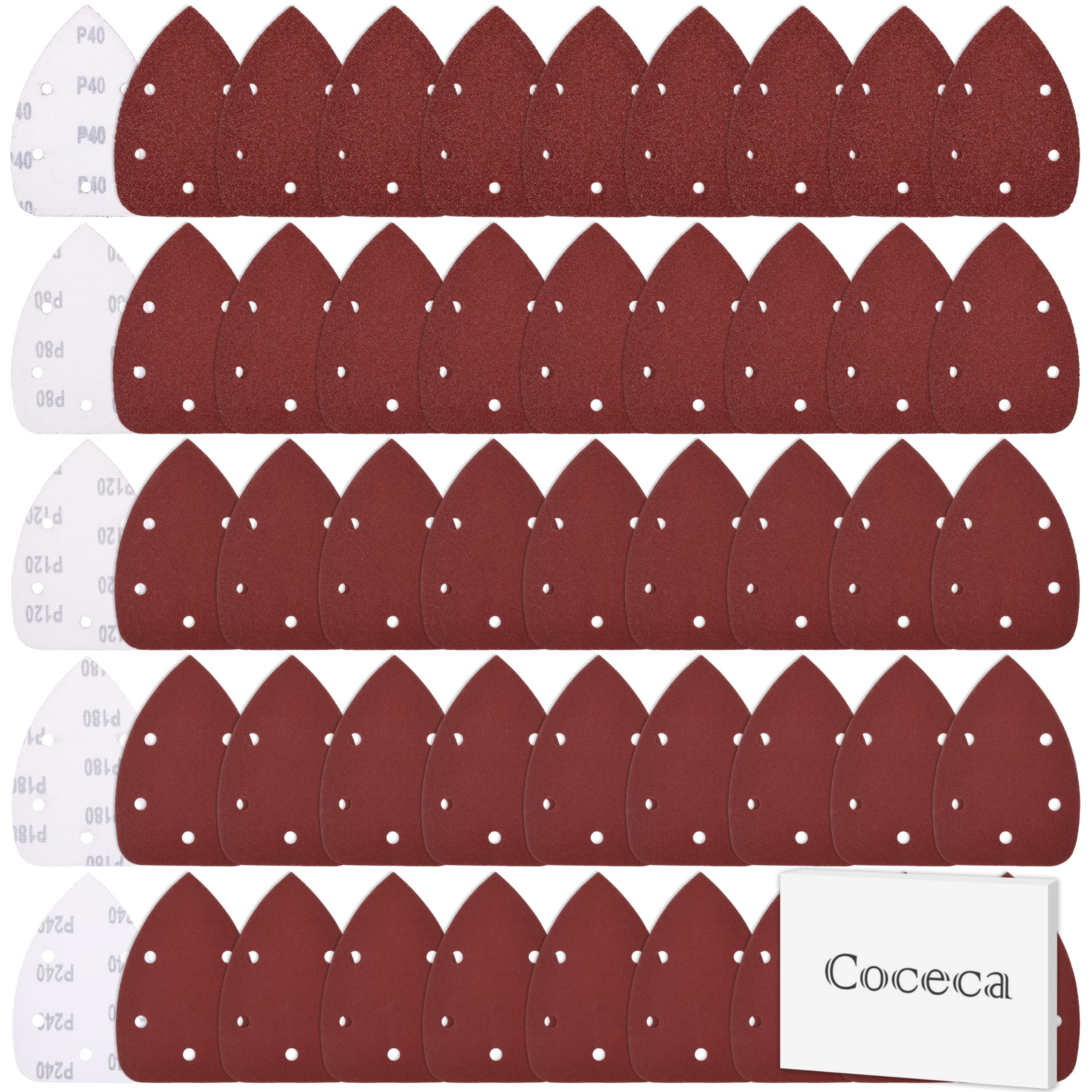 Coceca 50pc Mouse Sandpaper