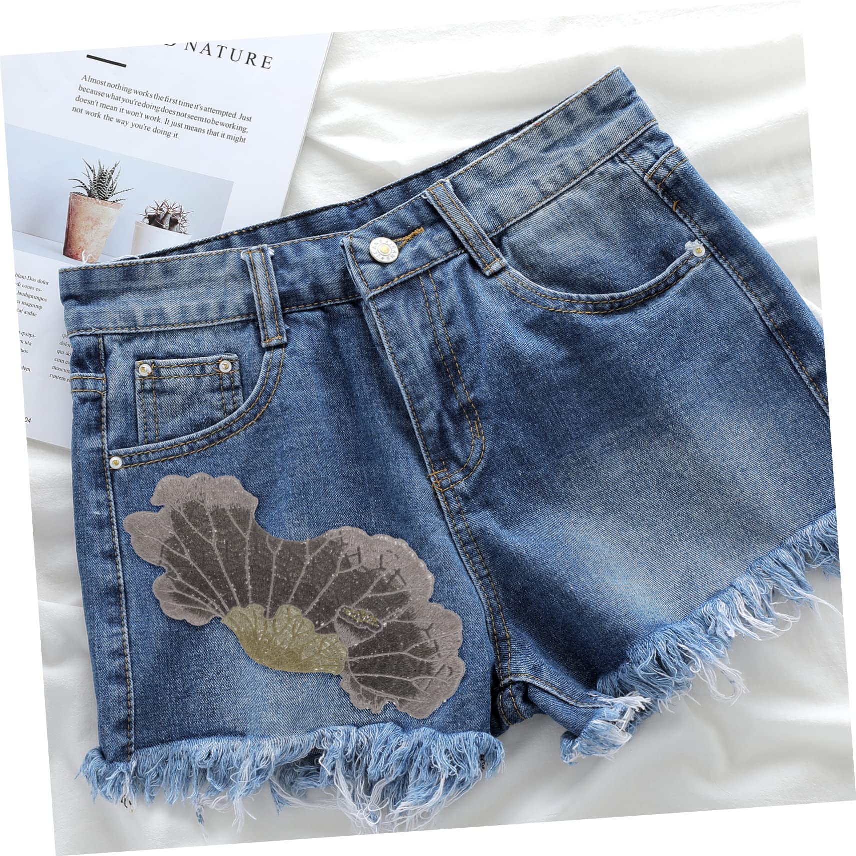 GALPADA 8pezzi Toppe Termoadesive Ricamate Fiori Applique Per Abbigliamento e Riparazioni Per Giacche Pantaloni e Accessori Fashion