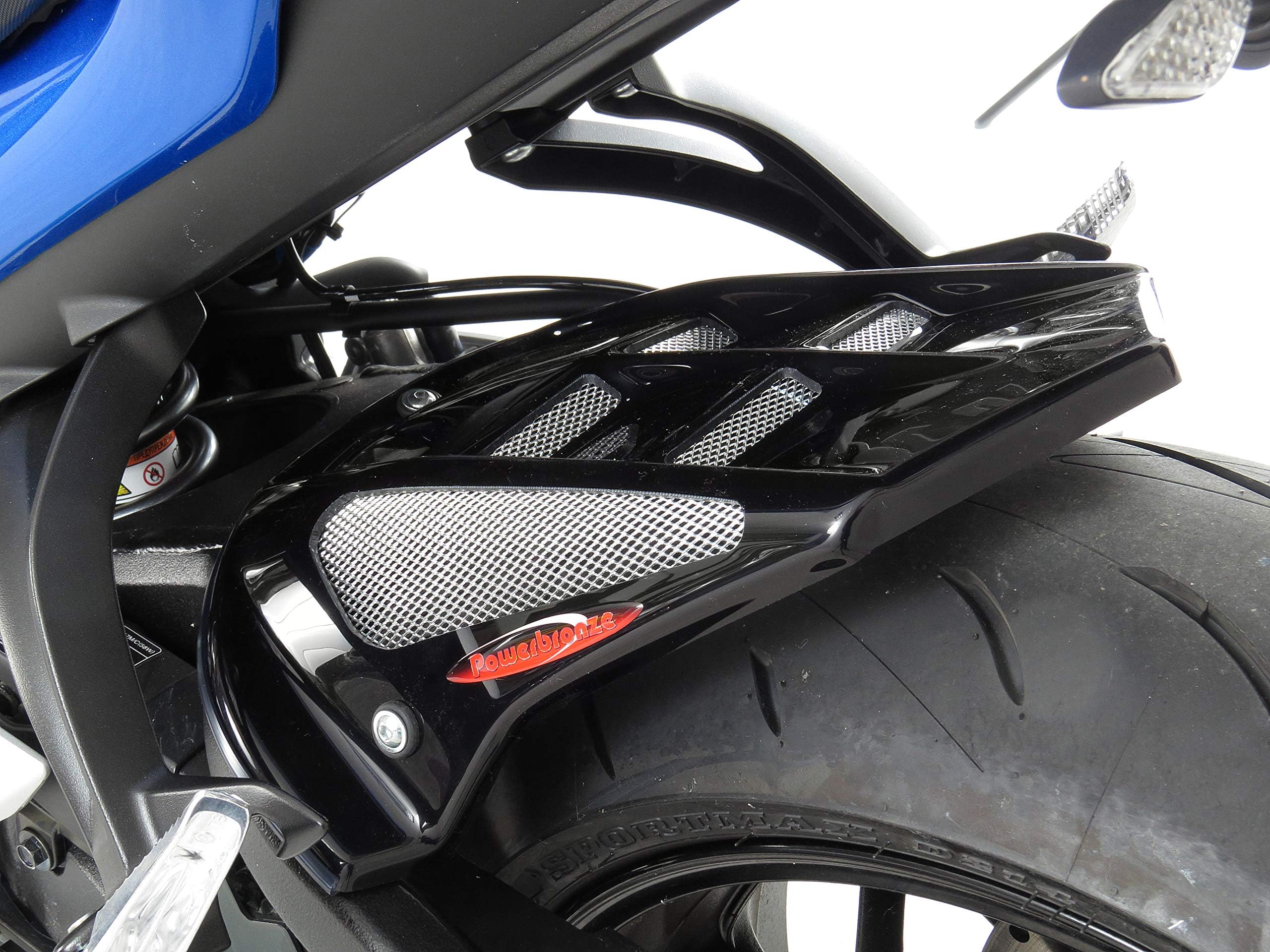 SUZUKI GSX-S1000 / GSX-S1000F 15-20 Black-Silver Mesh Hugger - Powerbronze
