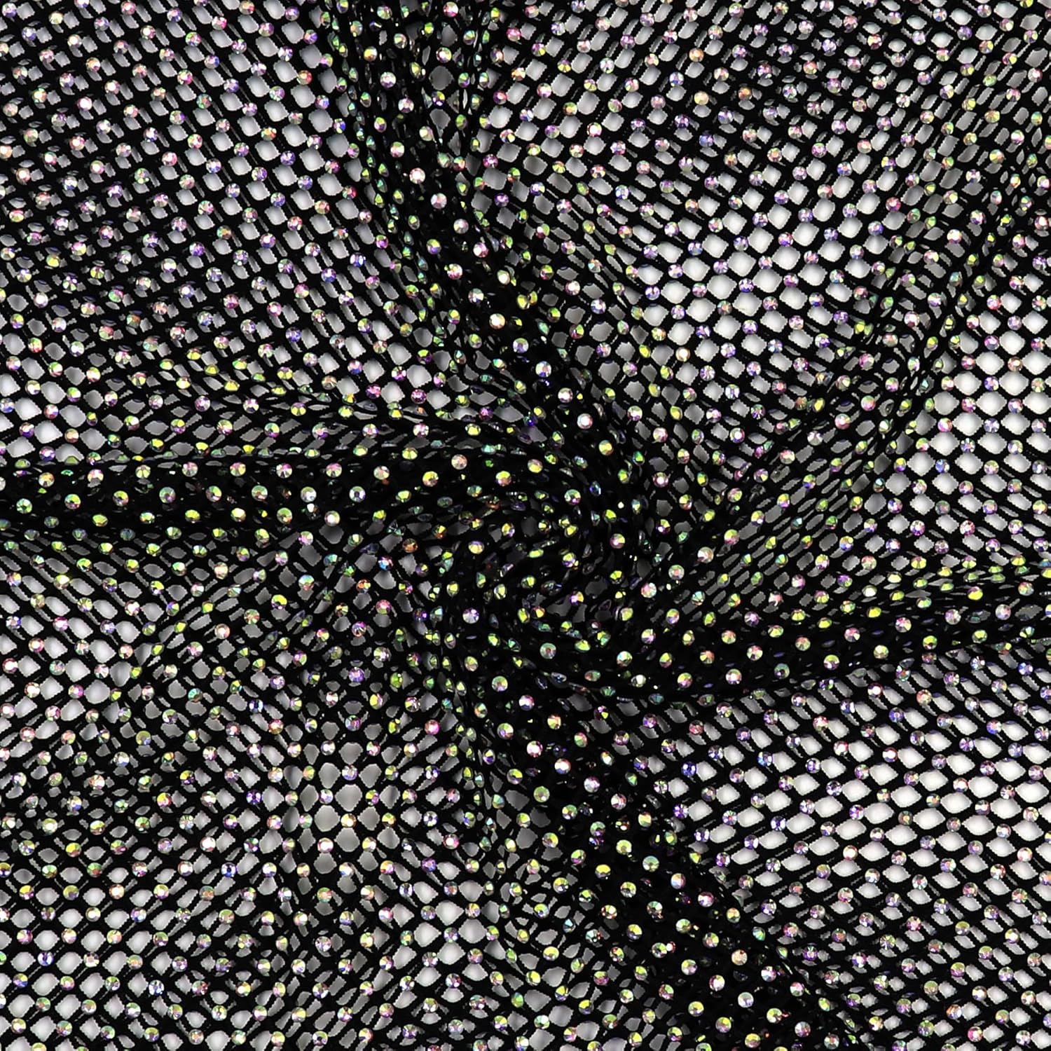 Women’s Rhinestone Fishnet Hoodie Vest Hollow Out Hooded Crop Top Knit Pullover Streetwear - Image 5