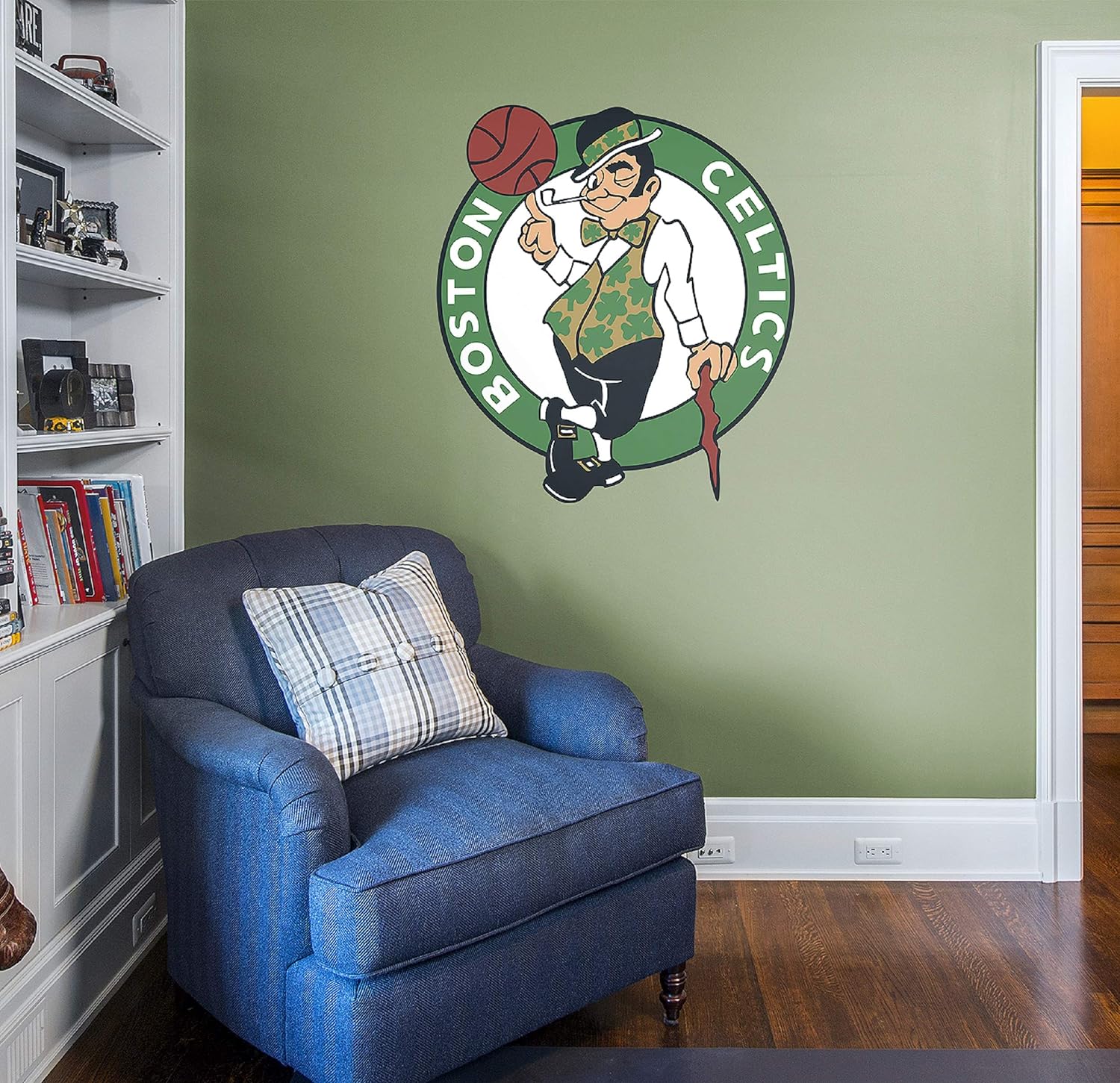 Flash Deals - 40% OFF Fathead NBA Boston Celtics Boston Celtics: Logo - Giant Officially Licensed NBA Removable Wall Decal - 62-62204