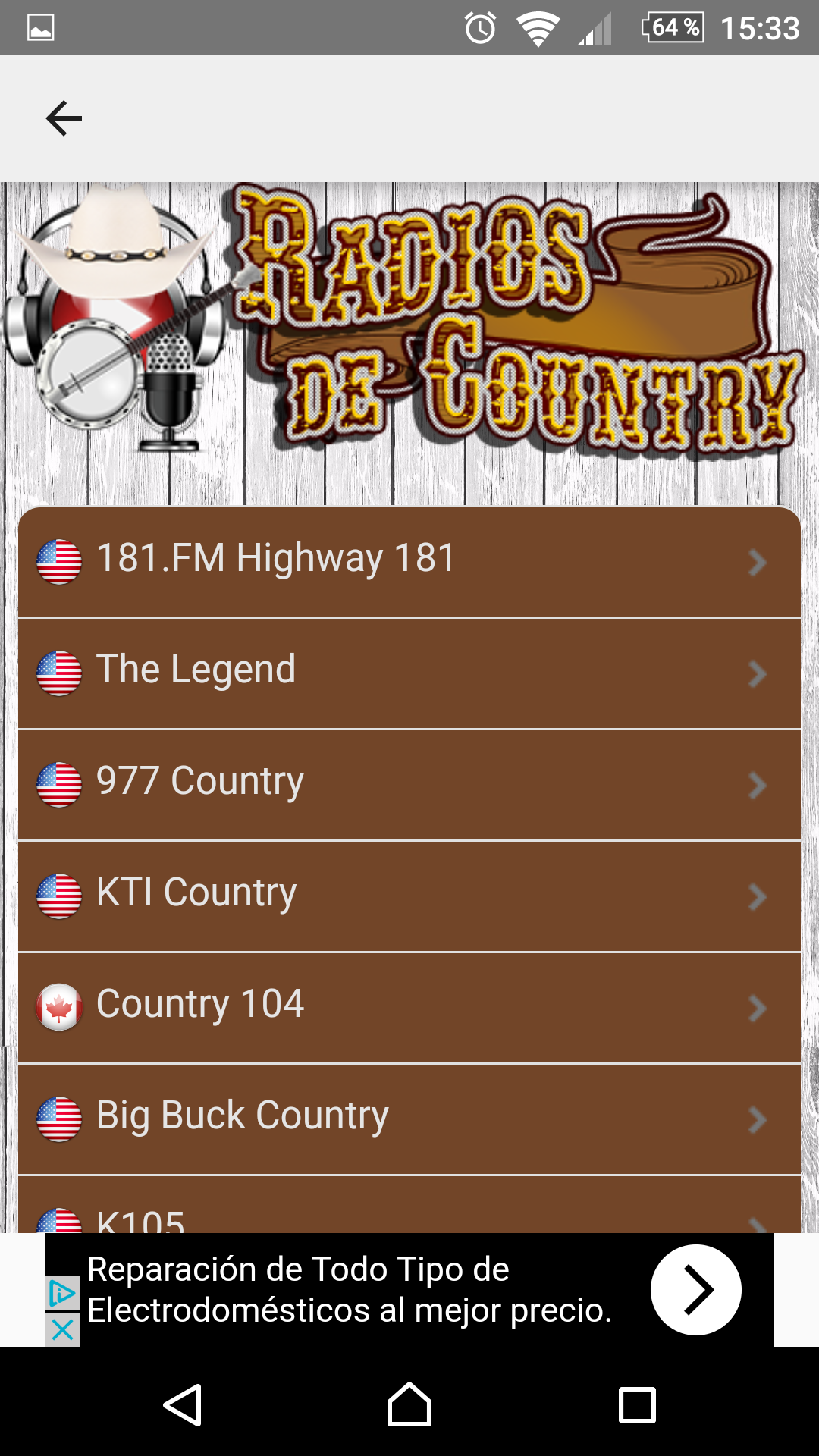 Country Radios 2016 App on Amazon Appstore