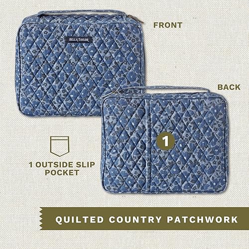 Miniatura 83 de Bella Taylor Funda acolchada para la Biblia para mujer, estuche grande para la Biblia de estudio, parche primitivo