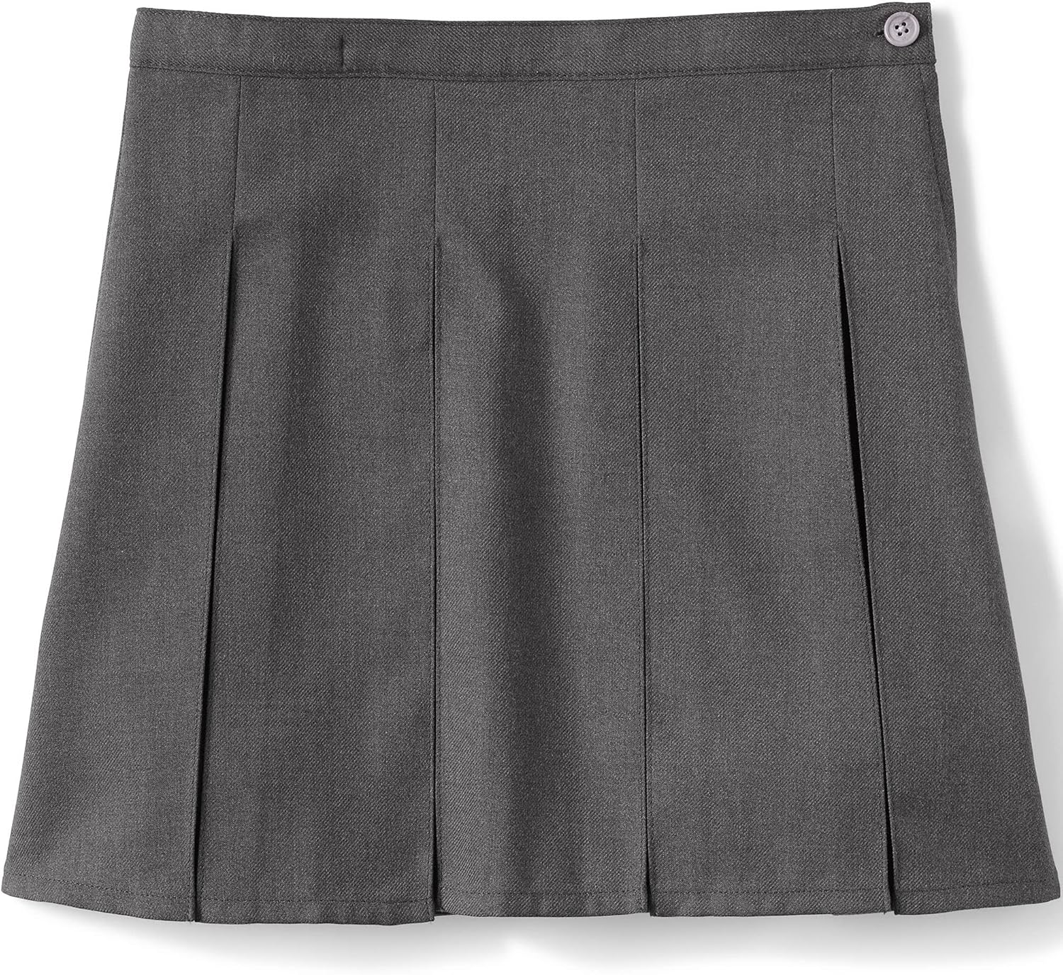 Lands' End School Uniform Girls Solid Box Pleat Skirt Top of Knee