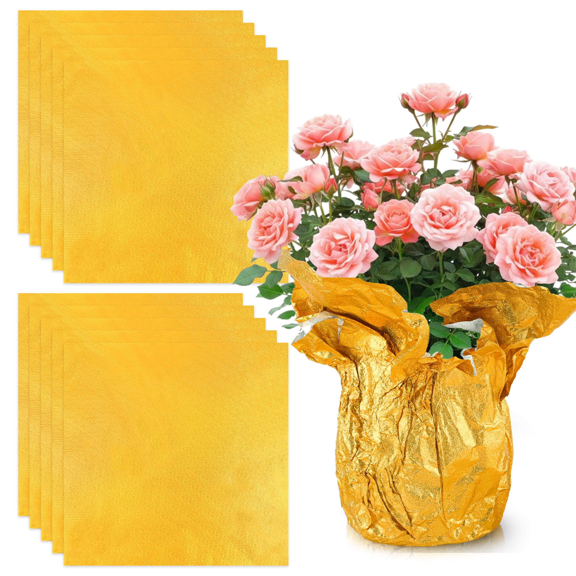 Amazon.com : Verdanzia 10 PCS Foil Wrap for Potted Plant, 19.7