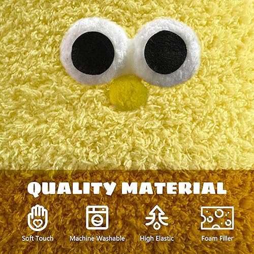 Miniatura 7 de Rucener Puf para niños, reposapiés otomano, cojín de espuma, asiento otomano tomado de la mano, pufs otomanos, muebles lindos, asientos flexibles