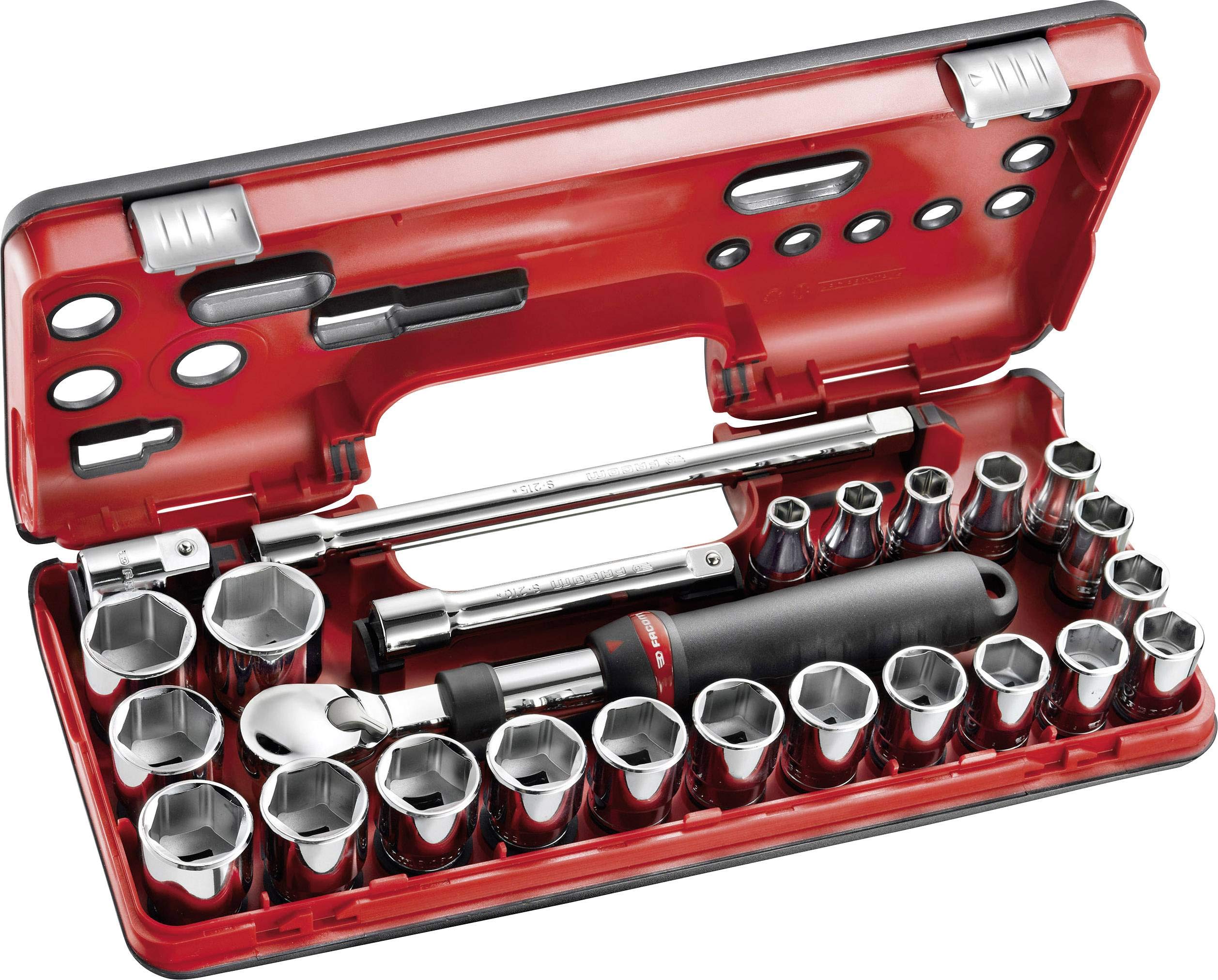 Facom SXL.​DBOX2 Coffret Cliquet Extensible 1/​2 25Pcs
