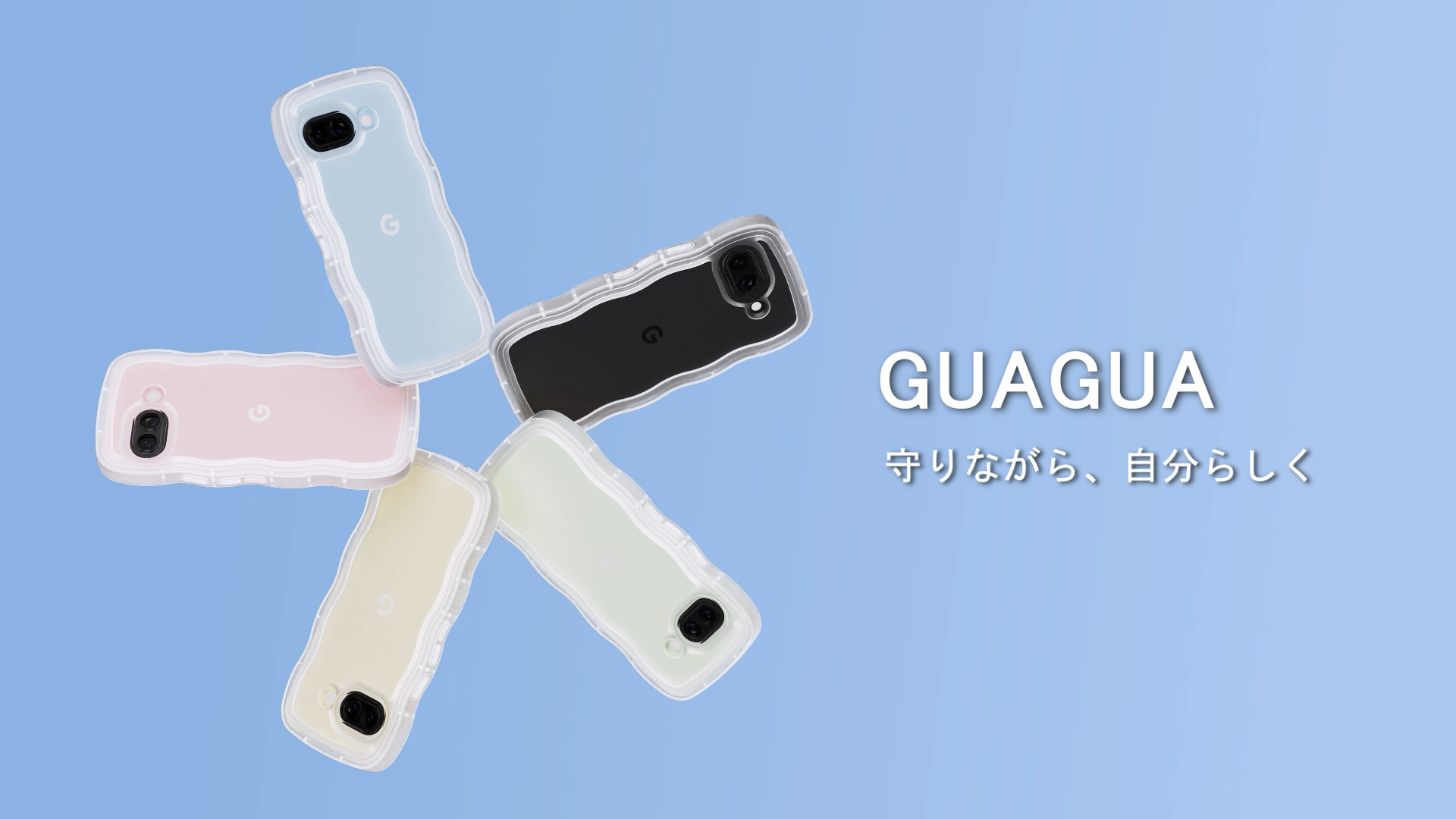 Amazon.co.jp: GUAGUA Google Pixel 8A ケース クリア ウェーブ