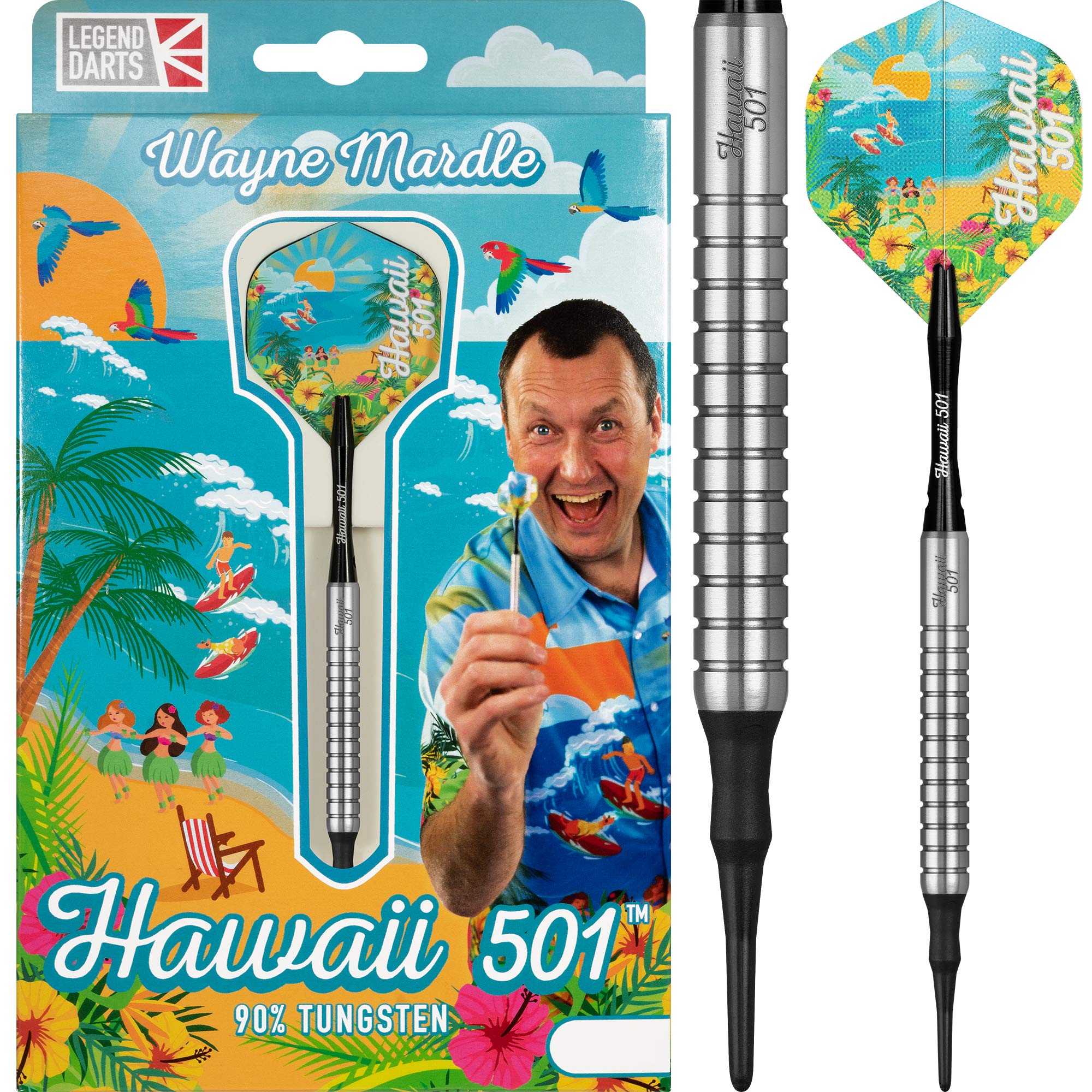 Amazon.co.jp: Wayne Mardle Hawaii 501 90%シルバーソフトチップ